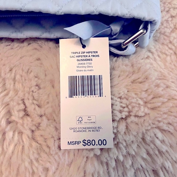 NWT - Vera Bradley Triple Dip Hipster Crossbody Bag - Color: Morning Glory - Picture 6 of 9